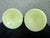 Vintage Fenton Orange Tree Blossom Custard Glass Candlesticks – Pair – Uv Reactive Vaseline Glass For Sale - Image 9 of 10