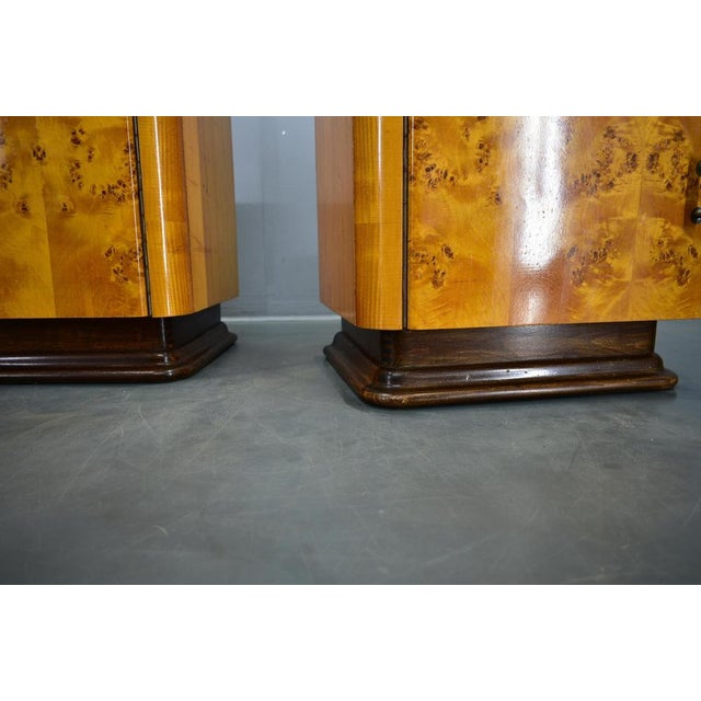 Bedside Tables by Jindrich Halabala, Czechoslovakia, 1940s, Set of 2 For Sale - Image 3 of 18