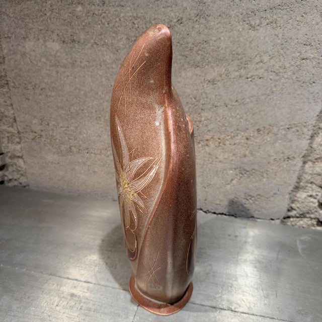 Mid-Century Biomorphic Vallauris Ceramic Vase Dove For Sale In San Diego - Image 6 of 12