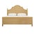 Tan Matthew Izzo Home Chamberlain King Arched Headboard, Side Rails, and Footboard in Rattan With Wood Feet For Sale - Image 8 of 8