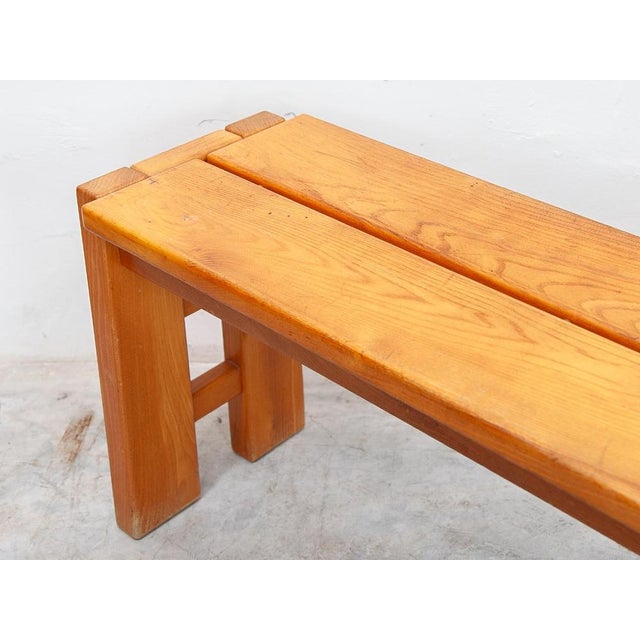 1970s Large Midcentury Modern French Bench, 1970s For Sale - Image 5 of 10