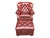 This classic Churchill leather chair and ottoman feature a timeless Restoration Hardware–inspired design with deep button...