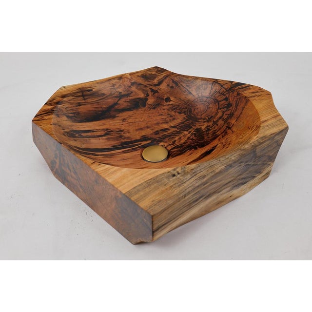 Live Edge Wood Bathroom Sink by Logniture For Sale - Image 14 of 18