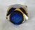 C.1970s Italian Alessandro Mandruzzato, Hand Blown Faceted Murano Cobalt, Amber & Clear For Sale - Image 18 of 18
