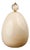 Ovo Table Lamp in Cream Opal Glass with Cut Crystal and Brass Finial, 1980s For Sale