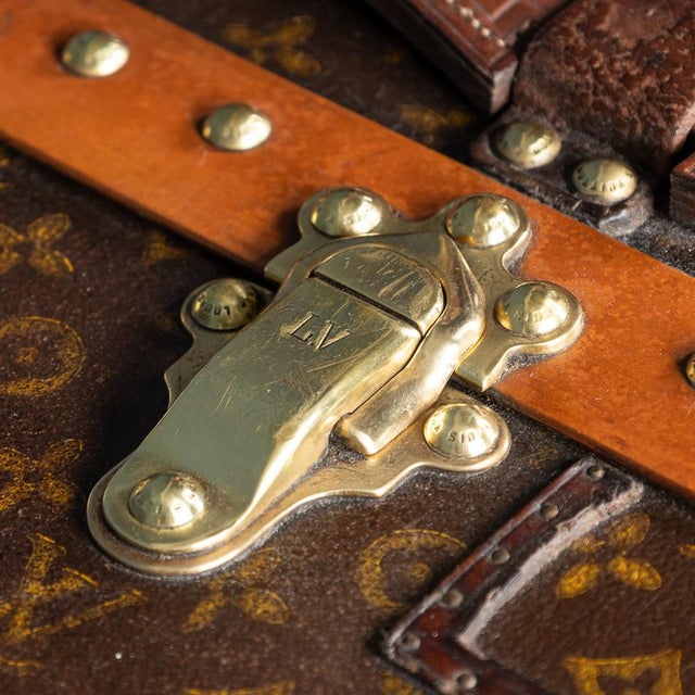 Brown Wardrobe Trunk in Monogram Canvas from Louis Vuitton, France, 1920s For Sale - Image 8 of 18