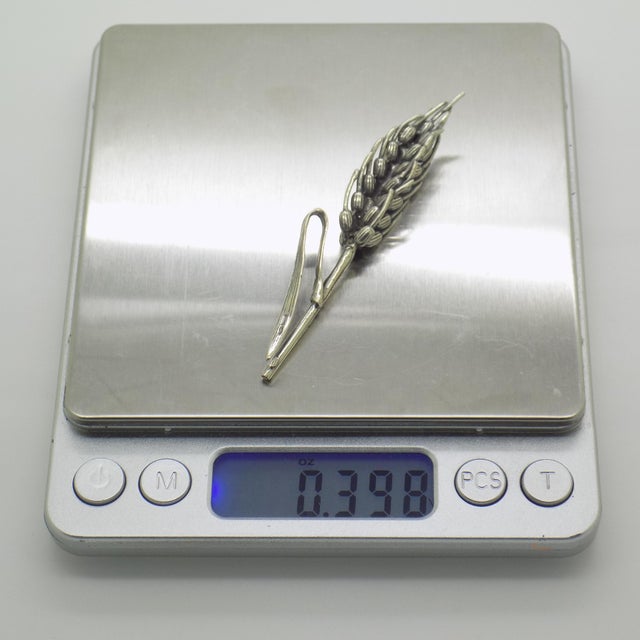 Silver Vintage Italian Handmade Silver 800 Ear of Corn Figurine, Arezzo, 1980s For Sale - Image 8 of 10