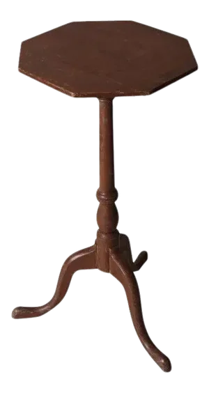 Late 18th Century American Federal Paint Decorated Octagonal Side Table or Candlestand