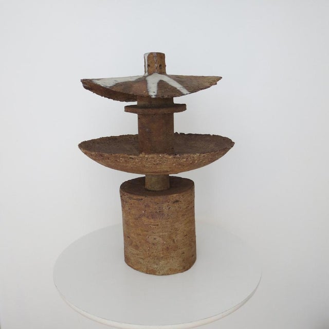 Large Japanese Pottery Sculpture from Joan Brown, 1970s For Sale - Image 10 of 11