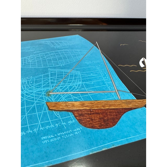 The Couroc Company Vintage Nautical Serving Tray by Couroc For Sale - Image 4 of 13