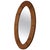 Large Oval Wall Mirror in Pine by Glasmäster Markaryd, Sweden, 1960s For Sale - Image 17 of 17