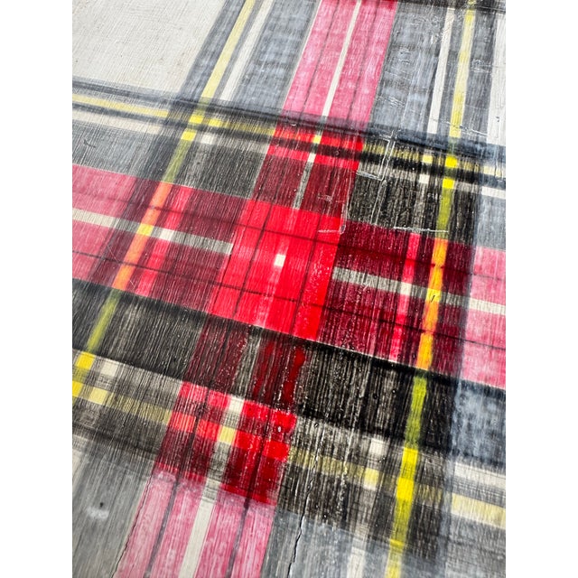 Antique French Country Farmhouse Chest of Drawers With Tartan Detailing For Sale - Image 9 of 12