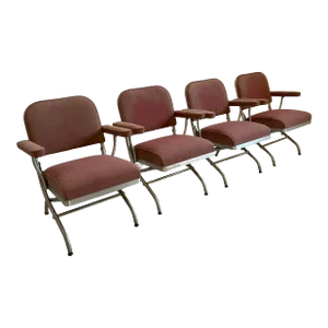 Set of 4 Warren McArthur Folding Chairs