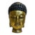 Large Gilt Wood Chinese Buddha Head For Sale