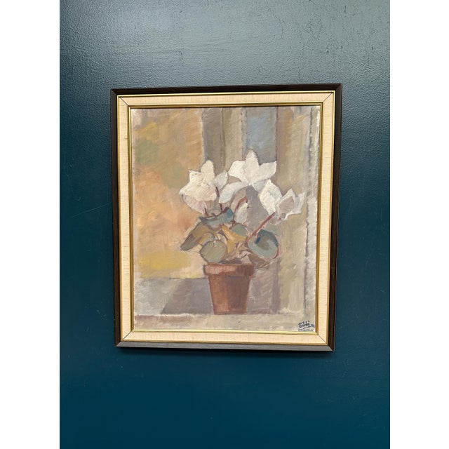 Billi Danielsson, Flowers in Pot, 1978, Oil on Canvas, Framed For Sale - Image 18 of 18
