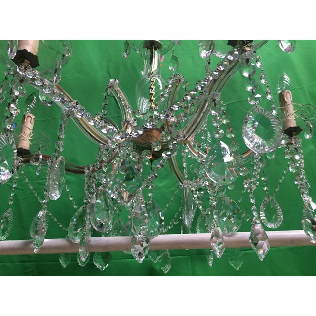 Crystal Chandelier, 1950s For Sale - Image 10 of 18