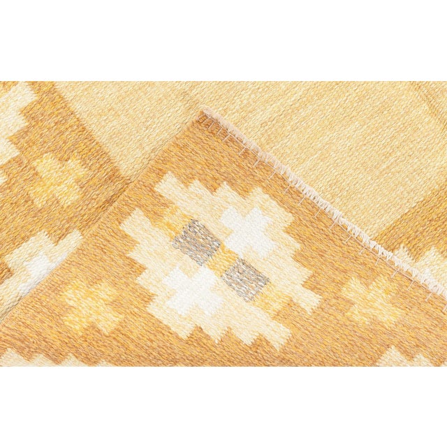 Textile Doris Leslie Blau Swedish Flat-Weave Rug by Birgitta Söderkvist For Sale - Image 7 of 11