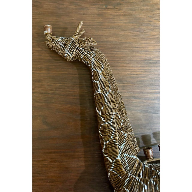 Woven, Wire Giraffe Menorah, Sculpture, Late 20th Century For Sale - Image 10 of 12