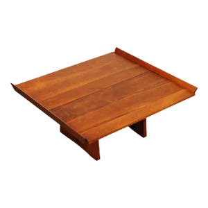 Mid 20th Century George Nakashima Studio Cherry & Walnut Milk House Coffee Table