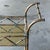 1980s Bespoke Gilt Faux Bamboo Bar Cart Style of Maison Bagues - Newly Painted For Sale - Image 9 of 17