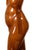 Mid 20th Century Mid Century Modern Carved Wood Female Figure Bust Sculpture on Black Base For Sale - Image 5 of 7