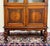 Antique English Bookcase Bookshelf Cabinet Double Door Wavy Glass Oak c.1930s For Sale - Image 13 of 17