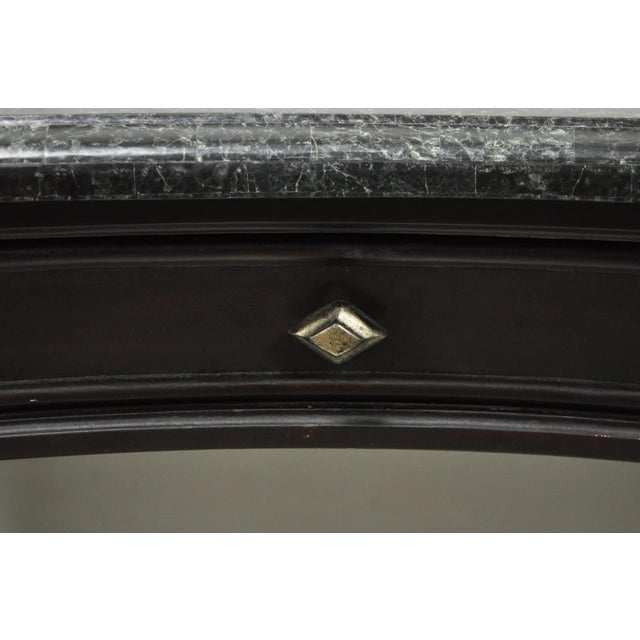 Seven Seas by Hooker Furniture Zebra Tessellated Stone Kidney Shaped Table Desk For Sale - Image 12 of 16