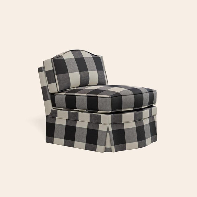 Textile Pepper Felix Slipper Chair by Ceraudo For Sale - Image 7 of 7