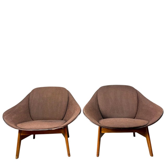 Mid-Century Modern 1960s Sculptural Plycraft BentWood Lounge Chairs - A Pair For Sale - Image 3 of 12