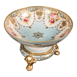 1920's Antique Decorative Footed Bowl