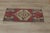 1970s Turkish Bohemian Style Geometric Oushak Doormat Rug For Sale - Image 4 of 13