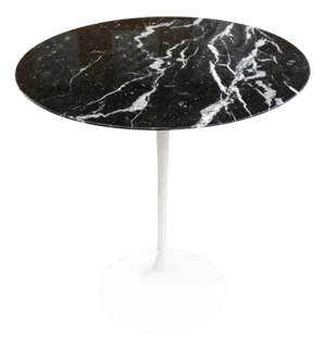 Eero Saarinen (1910-1961), Edition Knoll : Guéridon en Marbre Noir Marquina, 1950s