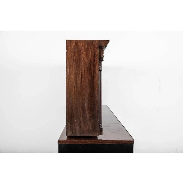 Brown Large English Glazed Apothecary Wall Cabinet in Mahogany, 1870 For Sale - Image 8 of 14