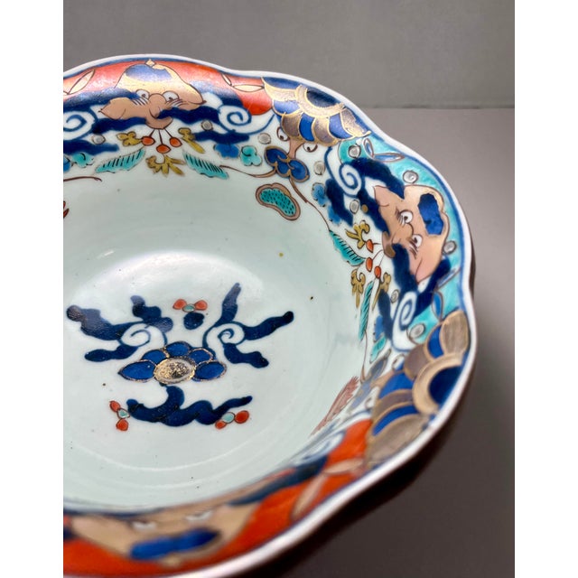 Japanese C. 1830-1860 Late Edo Antique Japanese Pottery Bowl, Kyushu Museum Mark #147 For Sale - Image 3 of 12