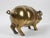 Vintage Brass Hog Sculpture Bank For Sale - Image 4 of 6