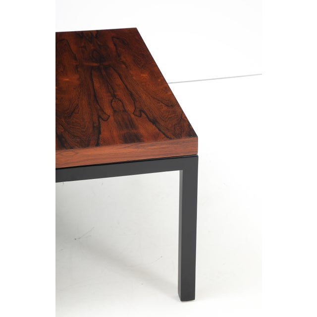 Brazilian Rosewood and Lacquer Coffee Table by Knoll For Sale - Image 10 of 15