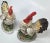 Bisque Porcelain Rooster and Hen- Set of Two For Sale - Image 13 of 18