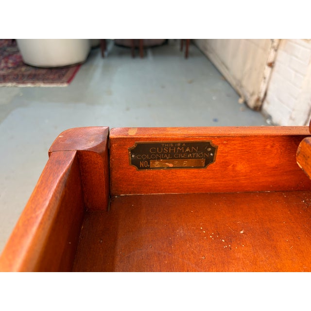 Vintage Cushman "Colonial Creations" Pivot-Top Game Table For Sale - Image 12 of 13