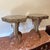 These two antique tables are beautifully crafted with intricate designs, making them a unique and eye-catching addition to...