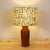 Rustic Table Lamp with Fabric Lampshade For Sale - Image 3 of 9