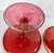 19th Century Pair of Bohemian Red Cranberry Glass Centerpiece Compotes or Tazza For Sale - Image 16 of 16
