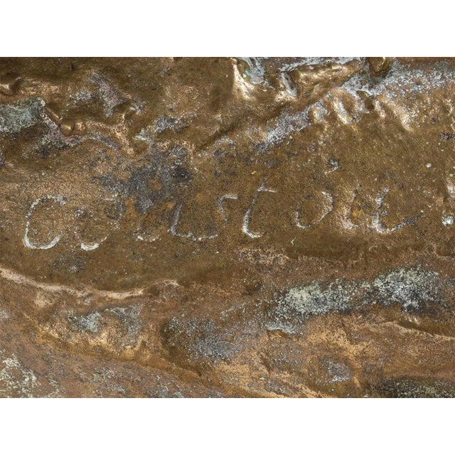 Pair of 19th century French bronze marly horse statues after the original models by Guillaume Coustou (1677-1746).