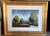 Framed Landscape painting oil on vellum "Twilight" by Neal Gregory featuring an expressive impasto style with three...