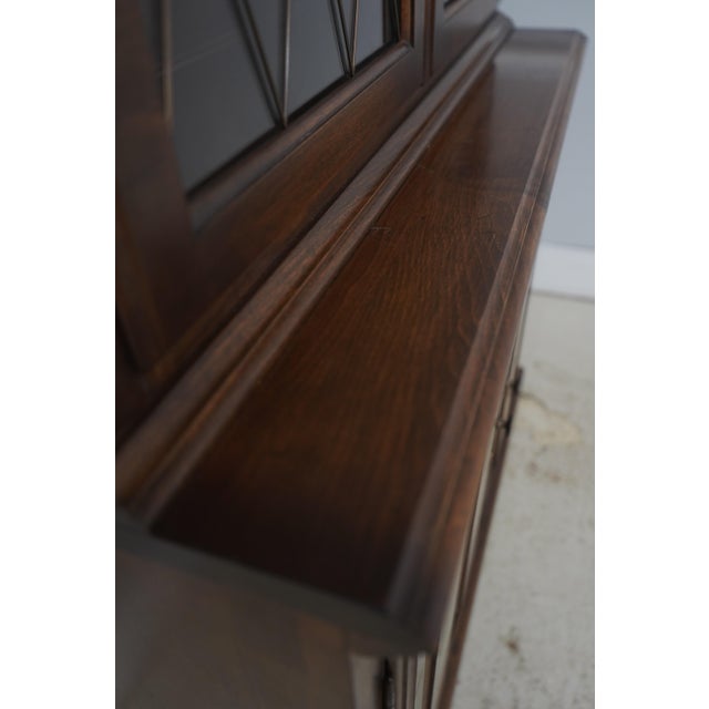 Ethan Allen Maple 2 Door China Cabinet For Sale - Image 15 of 18