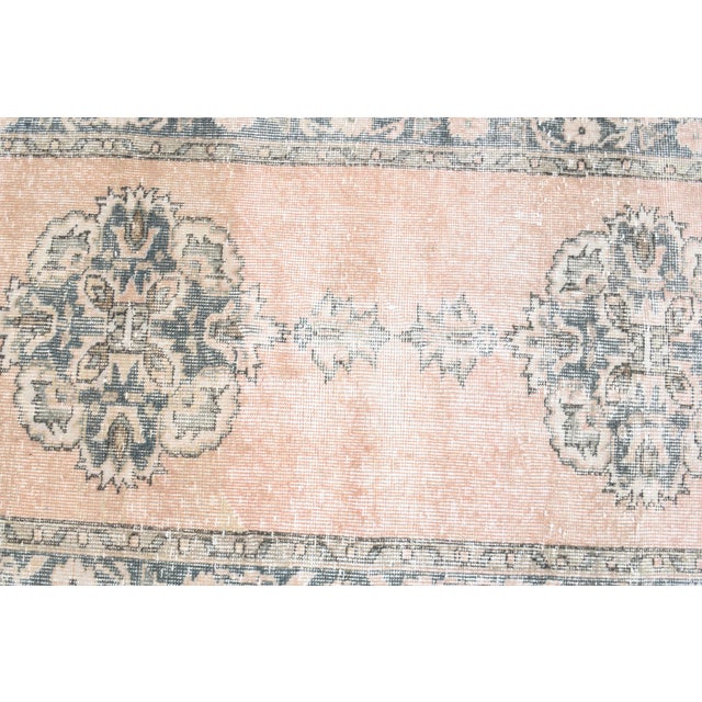 1970s Vintage Handmade Wool Cotton Orange Runner Rug For Sale - Image 11 of 11