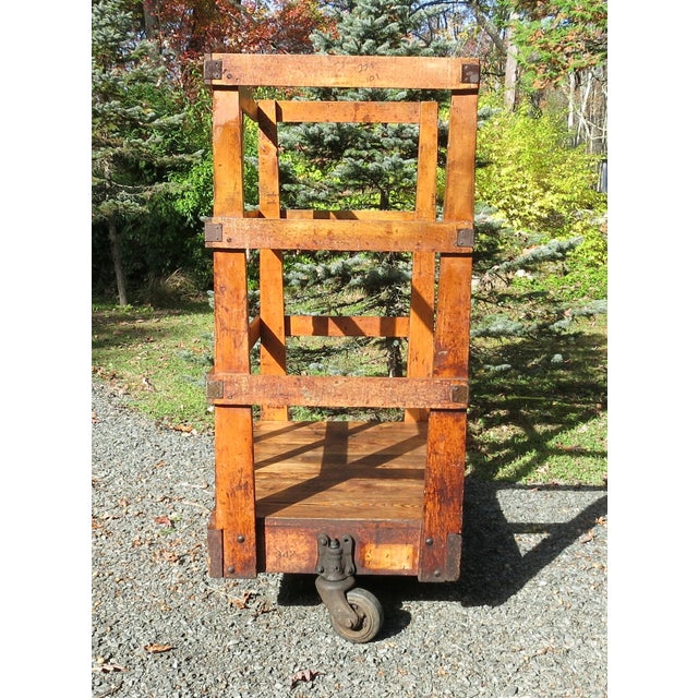 1940s Vintage Industrial Wood Cart Nutting Truck Co. Chairish