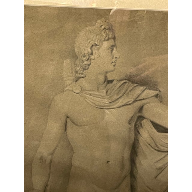 A large 19th century British charcoal or graphite academy style drawing, attributed to Sir William Boxall, RA (1800–1879),...