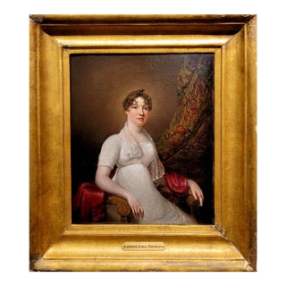 Portrait of a Catherine Elwell Reynolds -18th Century English Oil Painting For Sale