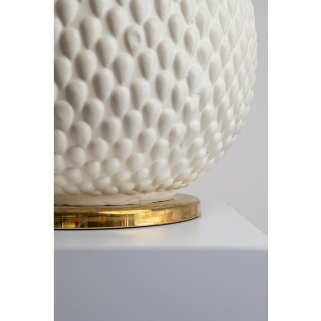 Large Vintage Italian Ceramic Table Lamp, 1970s For Sale - Image 4 of 13