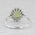 2.55ctw Peridot Diamond Halo Ring 14k White Gold Size 8.5 For Sale In Greensboro - Image 6 of 8